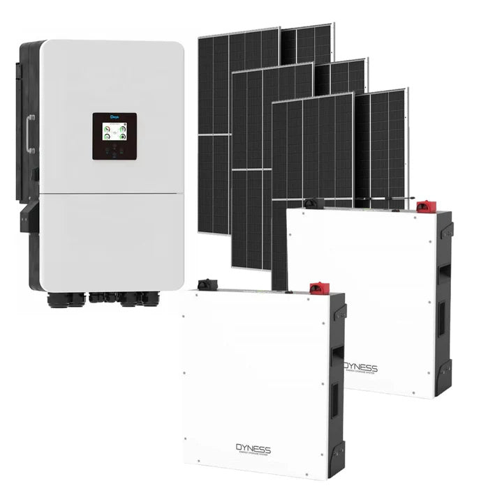 Deye 8KW Battery and Inverter 2 X Dyness 5.12KWh Lithium Batteries Plus 6 X 560w JA Solar Panels Combo