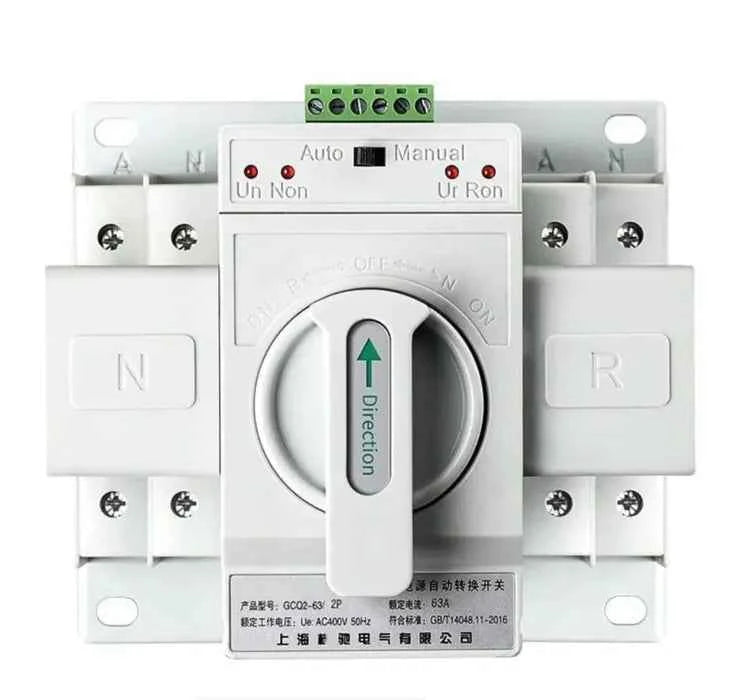 Automatic Changeover Switch 2 Pole 63A