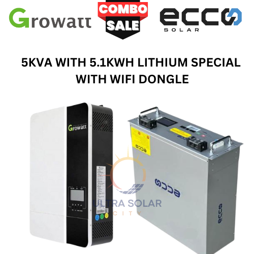 5kva With 5.12kwh A Grade Lithium Battery-Eccosolar