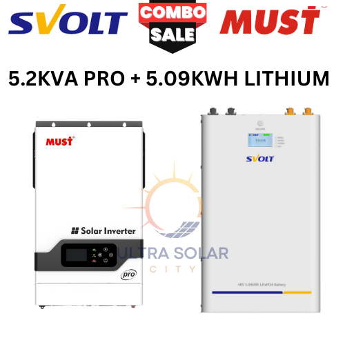 MUST 5.2KVA PRO WITH 5.09KWH A-GRADE LITHIUM BATTERY-SVOLT