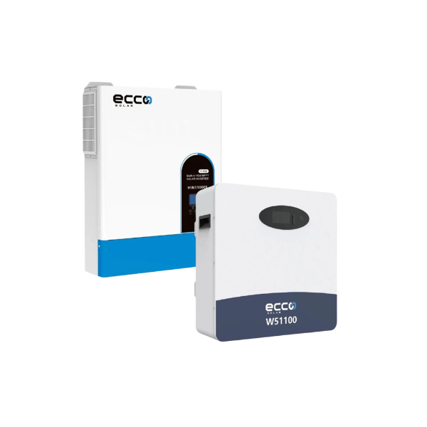 ECCO 11KVA MPPT Pure Sine Wave Load shedding Combo 5.12 KWH ECCO Battery