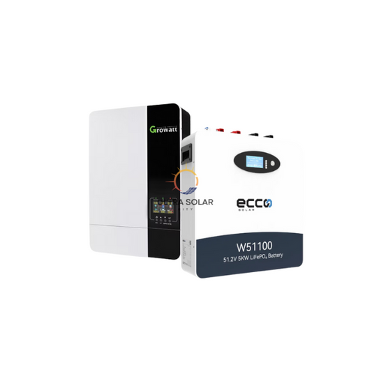 5KW MPPT Growatt Inverter with 5.12KWh Lithium Battery Combo