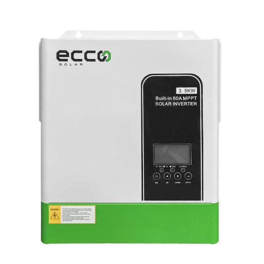 Hybrid Inverter 24v 3.5 Kva 3500w MPPT 100A Inverter Pure Sine Wave - Ecco