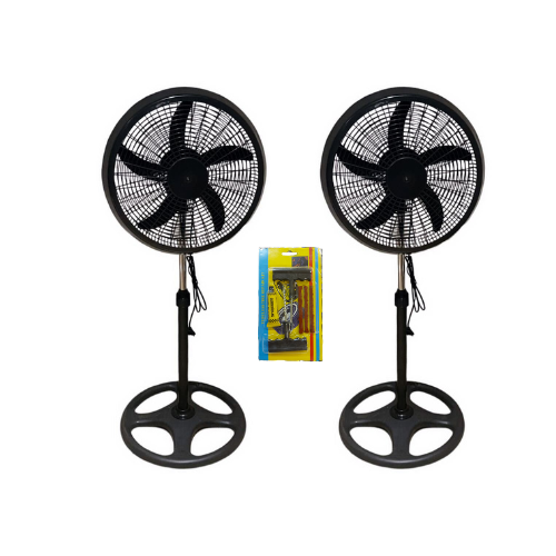 Pack of 2- 18" fan with Free Tyre Repair Kit.