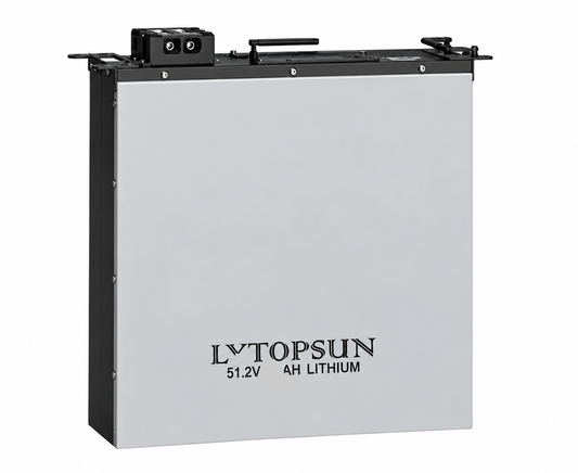 LVTOPSUN 51.2V 100Ah 5.12kWh LiFePO4 Lithium Solar Battery