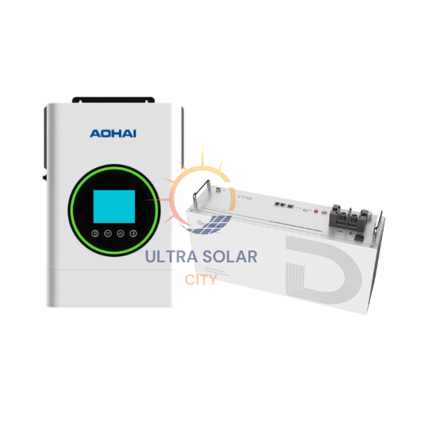 4000W 4KVA 24V Hybrid Inverter Dyness 24v 2.5KWH Lithum Combo