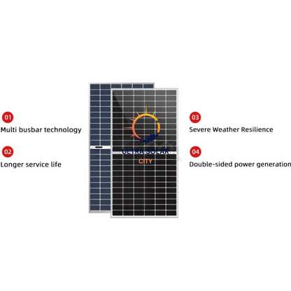 650W Mono Double Glass Bifacial Solar Panel-Five Star