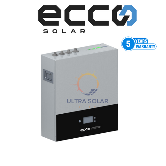 ECCO LITHIUM ION PHOSPHATE 51.2V 100AH 5.12 KWH BATTERY LFELI-51.2100 (WALL MOUNT)