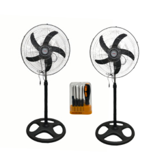 2 Pack 18 inch 45w High Quality Pedastal Fan with Free Screw Set