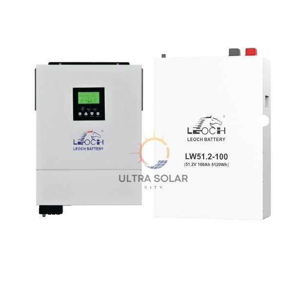 6.2kva with 5.12kwh A Grade Lithium Battery Combo-Leoch